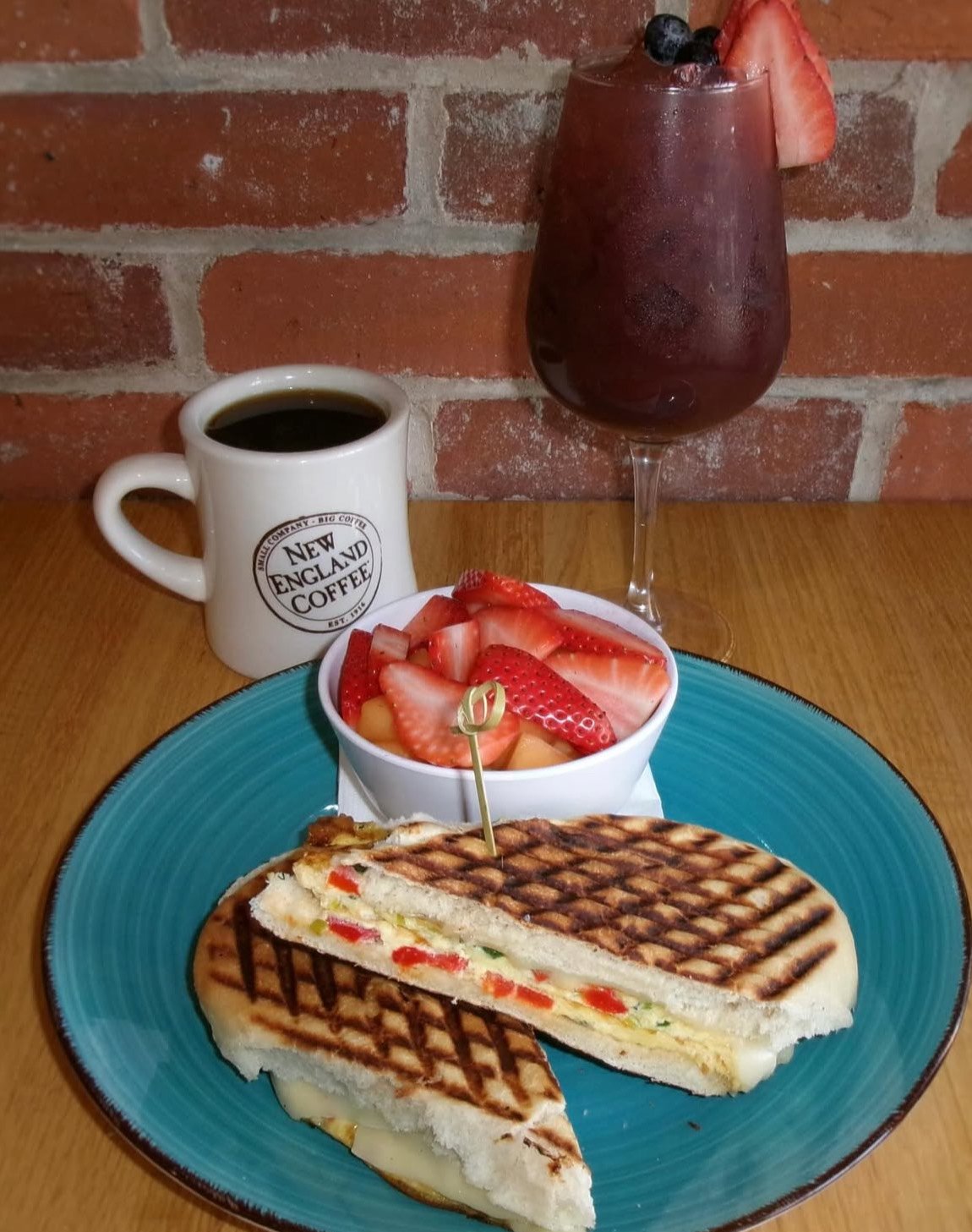 Grilled vegetable panini